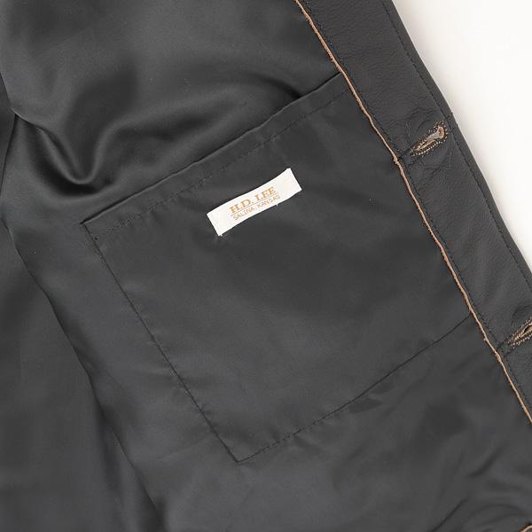 5%OFFF SALE Lee  Cowboy JAcket LM9901 カウボーイ　ジャケット 01）Black　牛革 革ジャン　ブルゾン レザー　アウター　革　ブラック　ワンポケットの画像