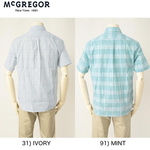 30%OFF McGREGOR マックレガー メンズ　 111162505 Coolmax  快適着心地涼しくドライ  ボタンダウウィンドペンチェックシャツ(半袖)｜jeansneshi｜02