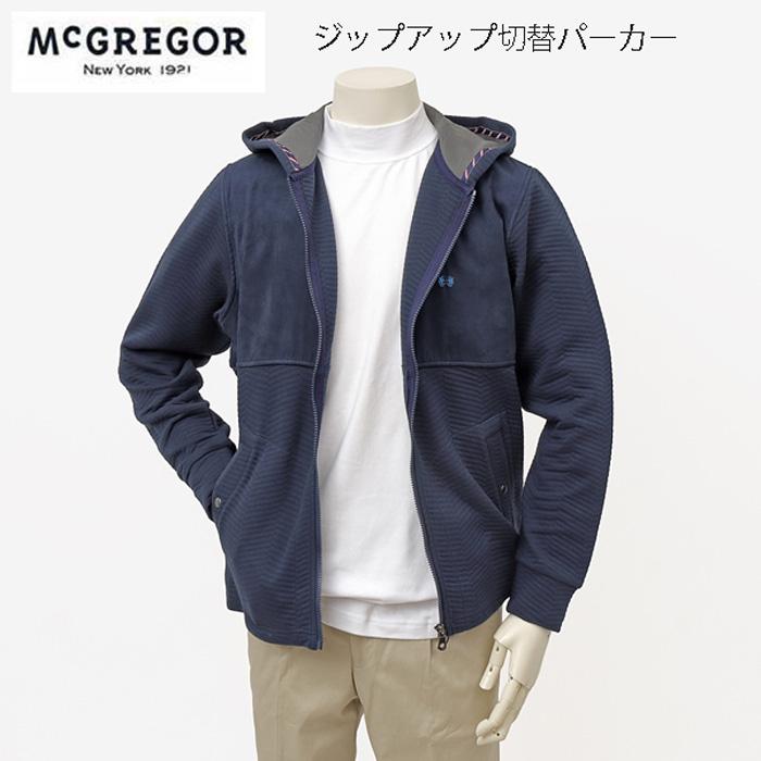 McGREGOR マクレガー 111814604 ジップアップパーカー キルト素材 メンズ パーカー アウター McGREGOR（マックレガー） マクレガー 111814604 ジップアップパーカー