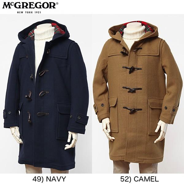 Mcgregor マクレガー メンズ ダッフルコート ファッション メルトン ダッフルコート 裏タータンチェック Mcgregor Jeans ネシ