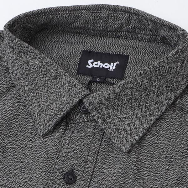 Schott N.Y.C（ショット） Schott 5920003 COTTON COVERT SHIRT メンズ