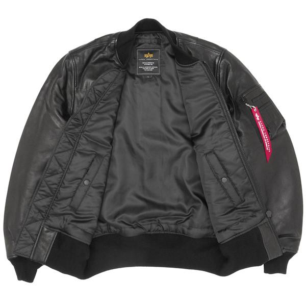 Alpha Industries アルファ Alpha TA1632 MA-1 羊革 レザージャケット 