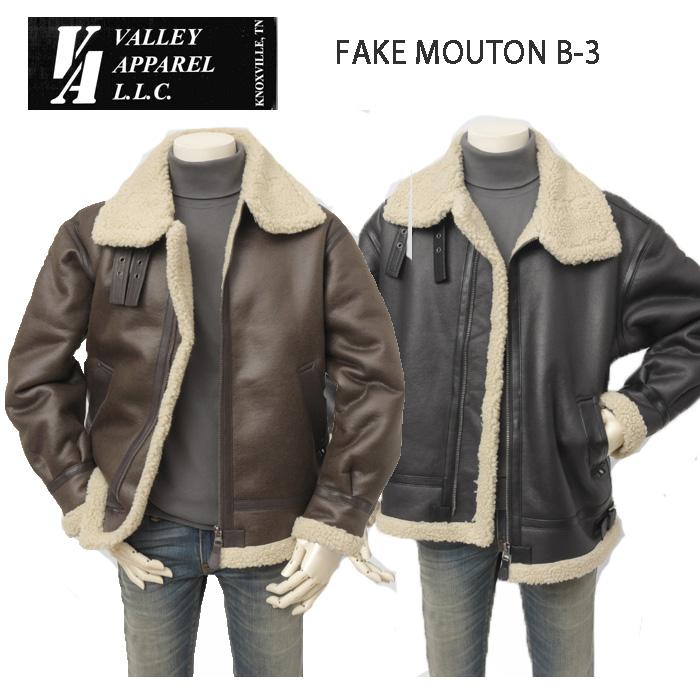 VALLEY APPAREL VA5003 フェイクムートン FAKEMOUTON B-3 バレーアパレル アウター 防寒 ミリタリー VALLEY APPAREL（バレイアパレル） VALLEY APPAREL VA5003 フェイク