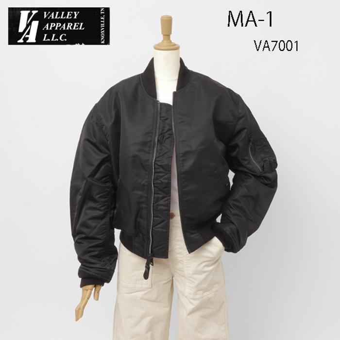 Valley apparel バレイアパレル レディース VA7001 MA-1 ショートナイロンジャケット アウター VALLEY APPAREL（バレイアパレル） レディース VA7001 MA-1 ショート