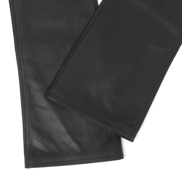 Wrangler ラングラー レザー ブーツカット フレアー ヤギ革 77MWZ WM0077 LEATHER BOOT CUT パンツ 革パン レザー  ツイスト ロック バイカー ライダーの画像