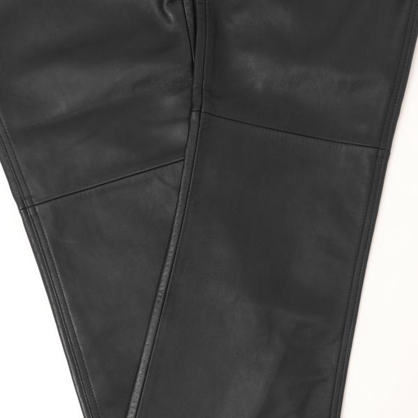 Wrangler ラングラー レザー ブーツカット フレアー ヤギ革 77MWZ WM0077 LEATHER BOOT CUT パンツ 革パン レザー  ツイスト ロック バイカー ライダーの画像