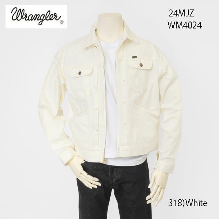 Wrangler ラングラー ホワイト デニムジャケット Gジャン Wrangler（ラングラー） Wrangler WM4024 318)ホワイト ジップフル