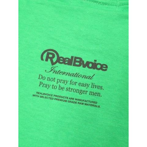 RealBvoice リアルビーボイス Real B voice 半袖Tシャツ JFケネディ メッセージプリント グリーン 限定生産