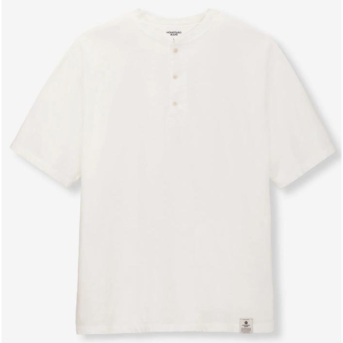 桃太郎ジーンズ（MOMOTARO JEANS） ヘンリーネック 半袖Tシャツ 日本 