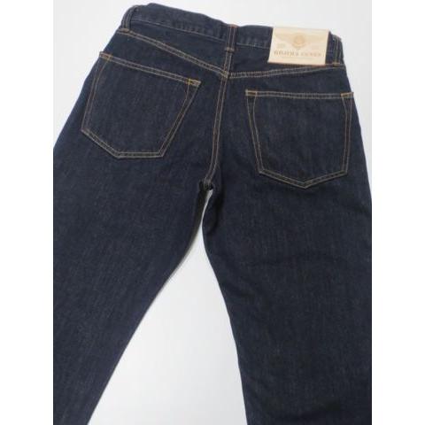 児島ジーンズ 日本製 ライトオンス ダブルニー ストレッチデニム 細め