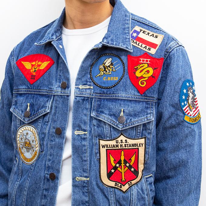 【SALE!!】 AVIREX アビレックス トップガン デニムジャケット TOP GUN DENIM JACKET TYPE BLUE