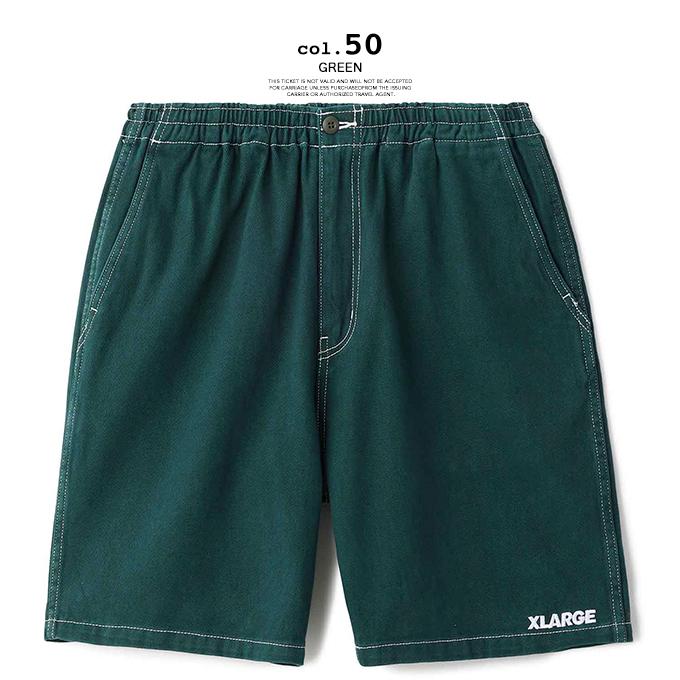 【 XLARGE エクストララージ 】 CONTRAST STITCH EASY SHORT PANTS コントラスト ステッチ イージー  ショートパンツ 101222031014 / 22SS ※