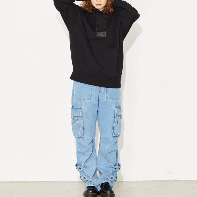 X-girl 【SALE!!】 【 エックスガール 】 SATIN PATCH SWEAT X-girl 【SALE!!】 【 エックスガール 】 SATIN PATCH SWEAT