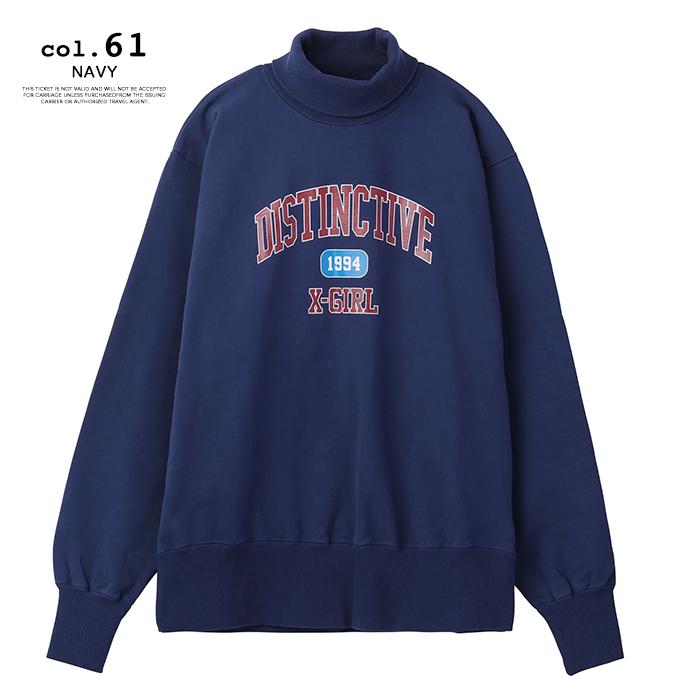 【SALE!!】 【 X-girl エックスガール 】 COLLEGE LOGO HIGH NECK SWEAT X-girl カレッジロゴ ハイネック スウェット 105224012011 / 22AW ※｜jeansstation｜11