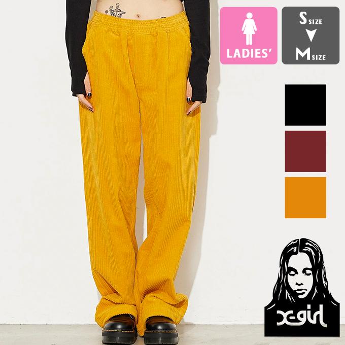 X-girl 【SALE!!】 【 エックスガール 】 CORDUROY WIDE EASY X-girl 【SALE!!】 【 エックスガール 】 CORDUROY WIDE EASY