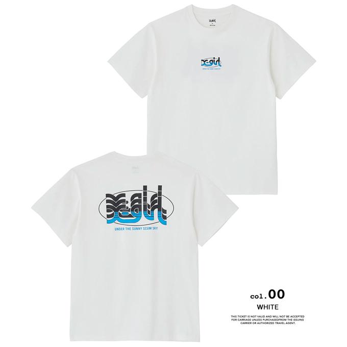X-girl（エックスガール） HORIZON MILLS LOGO S/S TEE X-girl