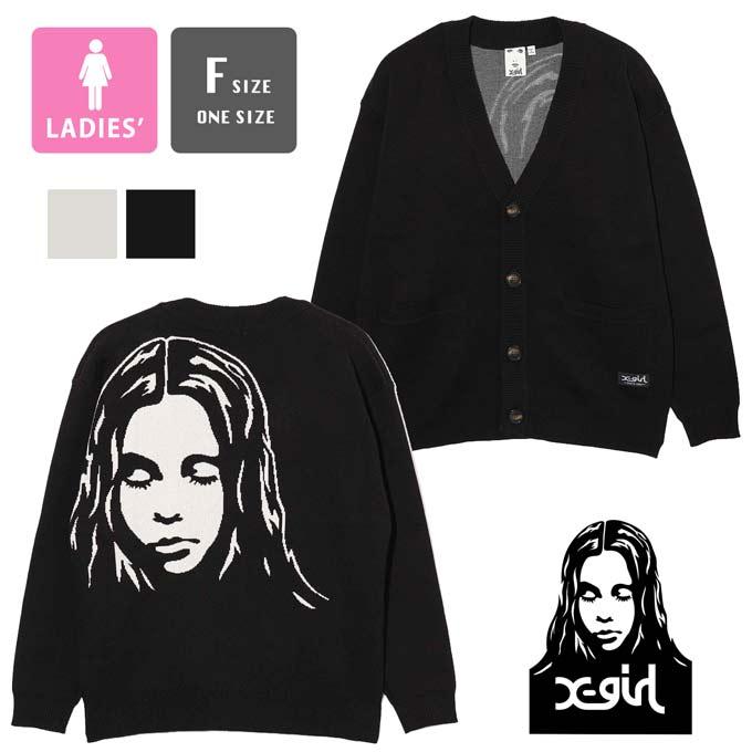 X-girl（エックスガール） 【 X-girl エックスガール 】 FACE JACQUARD