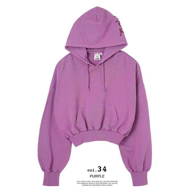 X-girl（エックスガール） EMBROIDERED MILLS LOGO COMPACT SWEAT