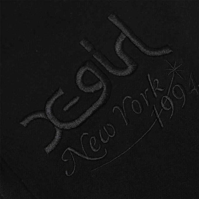 X-girl（エックスガール） EMBROIDERED MILLS LOGO COMPACT SWEAT