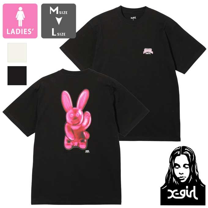 X-girl（エックスガール） GUMMY BUNNIES S/S TEE グミ バニーズ 半袖T