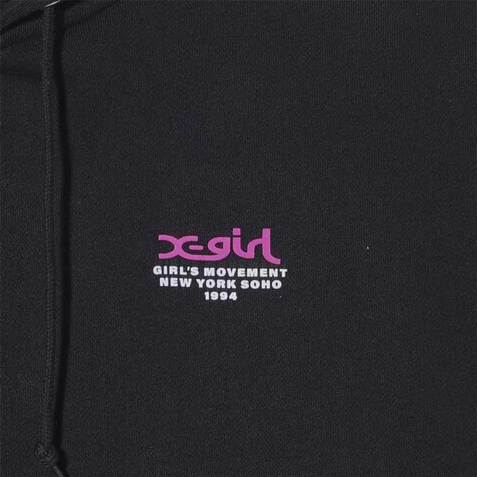X-girl（エックスガール） X-girl FACE POSTER SWEAT HOODIE フェイス