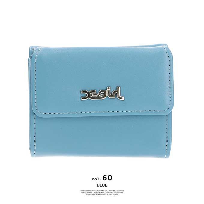 X-girl（エックスガール） FAUX LEATHER MINI WALLET フェイクレザー