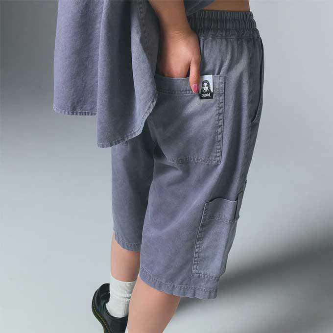 X-girl（エックスガール） FADED FACE EASY HALF PANTS フェイデッド