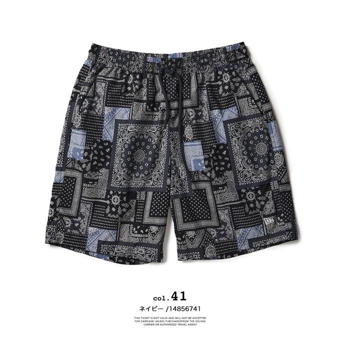 NEW ERA（ニューエラ） EASY SHORT PANTS Oriental Paisley ペイズリー