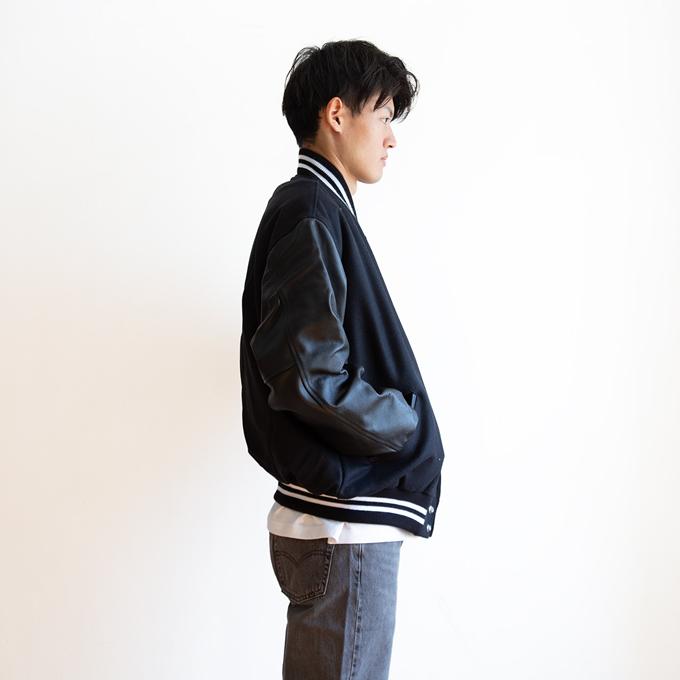 GAME SPORTSWEAR（ゲームスポーツウェア） ウール×レザー バーシティー 
