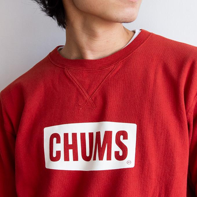CHUMS チャムス 】 CHUMS Logo Crew Top LP チャムスロゴ クルートップ ループ パイル クルーネック スウェット