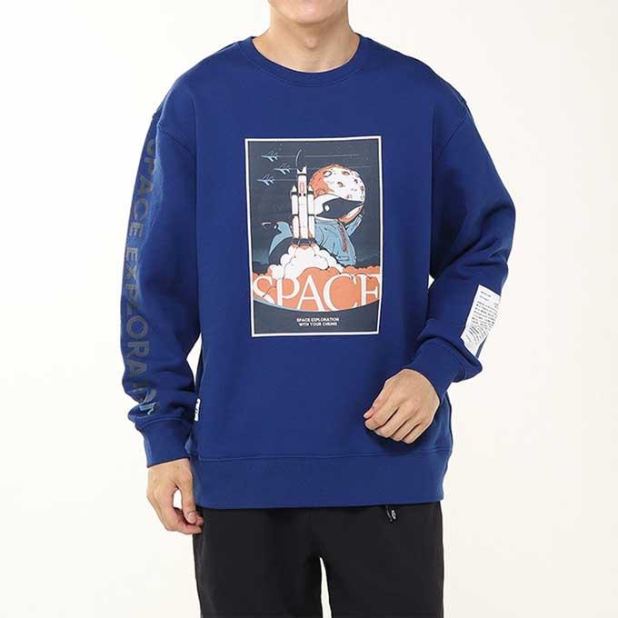 「 CHUMS チャムス 」 Space Blast Off Crew Top スペース ブラスト オフ クルー トップ CH00-1503 /chums チャムス トレーナー スウェット クルーネック ロゴ / CHUMS（チャムス） Space Blast Off Crew Top スペース ブラスト オフ