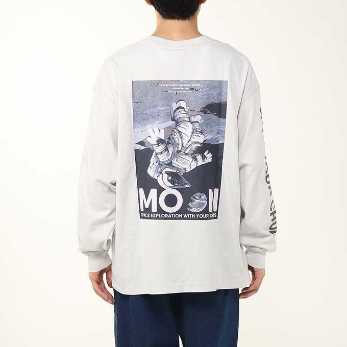 「 CHUMS チャムス 」 Space Booby Moon Brd L/S T スペース ブービー ムーン ブラッシュド ロングスリーブ Tシャツ CH01-2634 / chums チャムス ロンT 長袖 Tシャツ バックプリント / CHUMS（チャムス） Space Booby Moon Brd L/S T スペース ブービー
