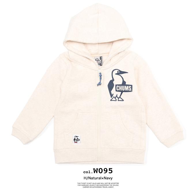 CHUMS（チャムス） Kid's Booby Logo Zip Parka キッズブービーロゴ