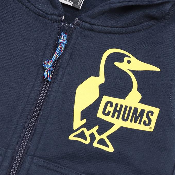 CHUMS（チャムス） Kid's Booby Logo Zip Parka キッズブービーロゴ