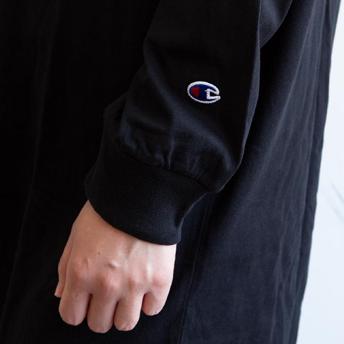 Sale Champion チャンピオン ウィメンズ 筆記体 刺繍ロゴ 長袖 Tシャツ ワンピース Cw Q404 Cw Q404 ジーンズステーション Yahoo 店 通販 Yahoo ショッピング