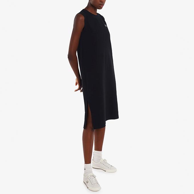 FRED PERRY フレッドペリー 】 Sleeveless Ringer Tshirt ピケ素材 ノースリーブ Tシャツ ワンピース D3169 22SS ※ :D3169EC:ジーンズステーション !店 通販 BLACK FLEECE ノースリーブ ポロ マキシ ワンピース