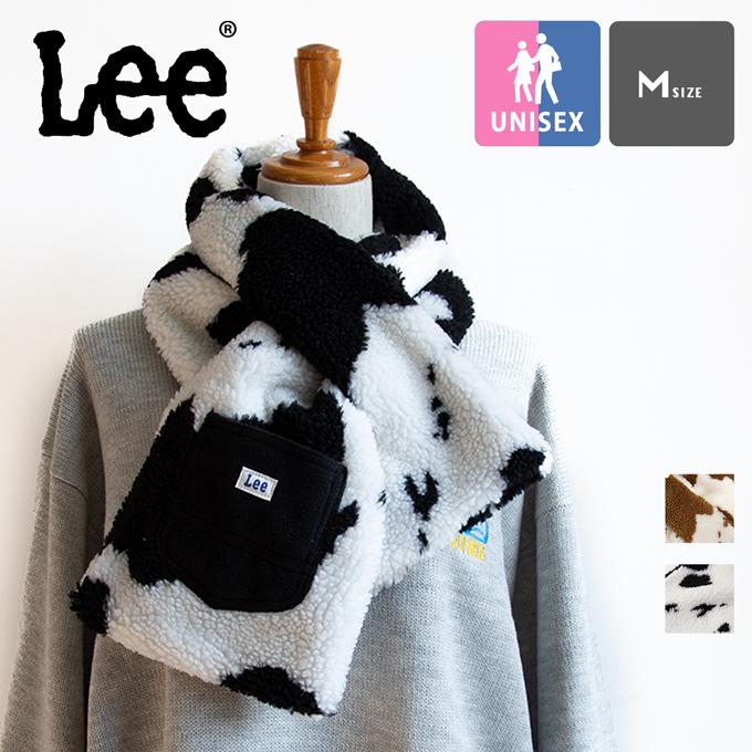 Lee（リー） COW BOA MUFFLER カウ柄 ボア マフラー Mサイズ(大人) LA0618 ※ : ジーンズステーション ...