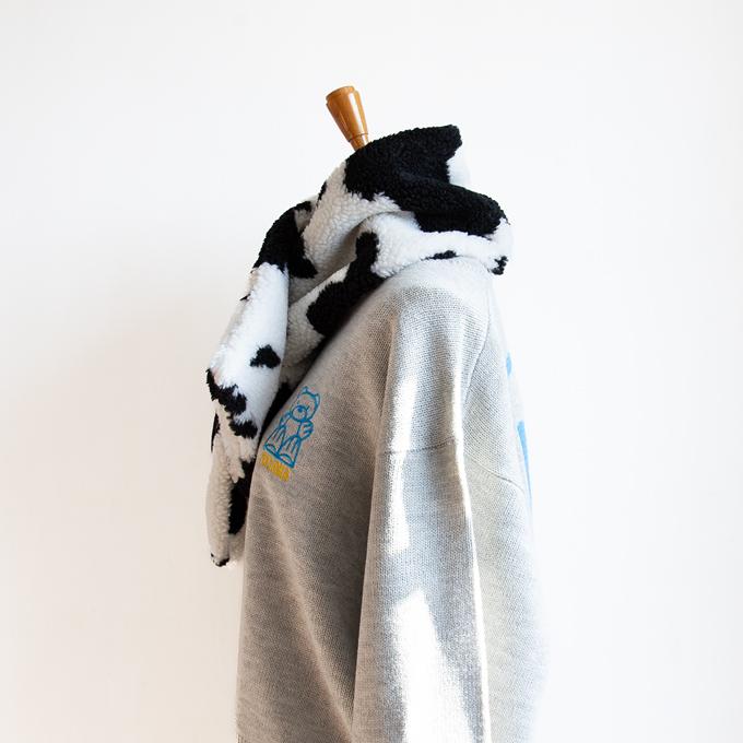 Lee（リー） COW BOA MUFFLER カウ柄 ボア マフラー Mサイズ(大人) LA0618 ※ : ジーンズステーション ...