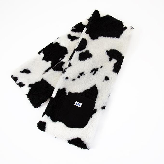 Lee（リー） COW BOA MUFFLER カウ柄 ボア マフラー Mサイズ(大人) LA0618 ※ : ジーンズステーション ...