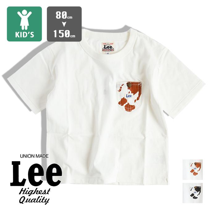 Lee（リー） キッズ POCKET S/S TEE ウシ柄 ポケット S/S Tシャツ