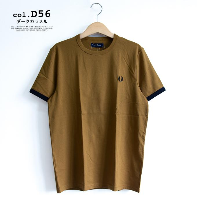 FRED PERRY フレッドペリー 】 RINGER T-SHIRT ワンポイント ロゴ リンガー Tシャツ M3519 / 22SS