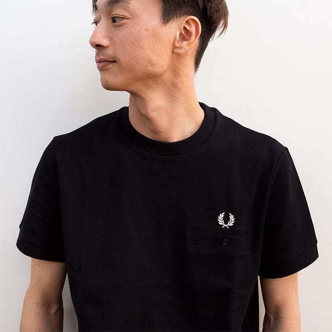 FRED PERRY フレッドペリー 】 Pocket Detail Pique T-Shirt ポケット 