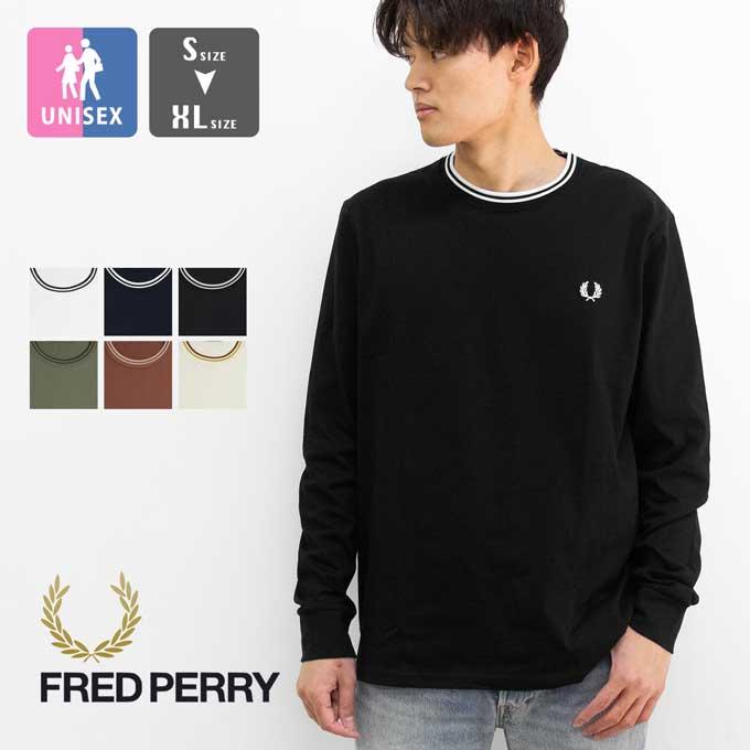 フレッドペリー　FRED PERRY ロンT メンズMサイズ FRED PERRY（フレッドペリー） tシャツ Twin Tipped Long Sleeve T