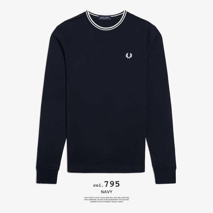 FRED PERRY(フレッドペリー) LS TWIN TIPPED SHIRT FRED PERRY(フレッドペリー) LS TWIN TIPPED SHIRT ポロシャツ [M3636