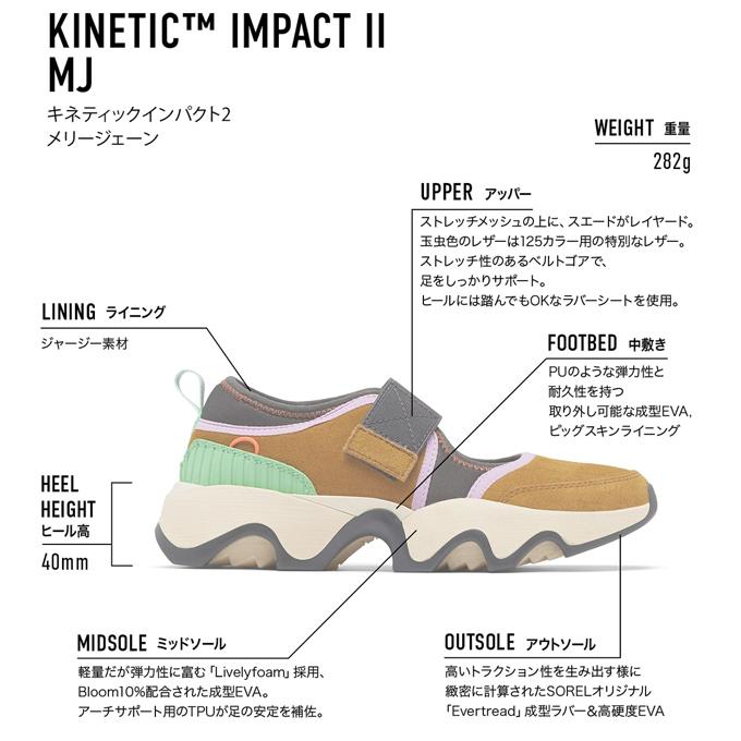 SOREL ソレル キネティックインパクト2 メリージェーン KINETIC IMPACT II MJ NL5107 / 2024SS｜jeansstation｜18