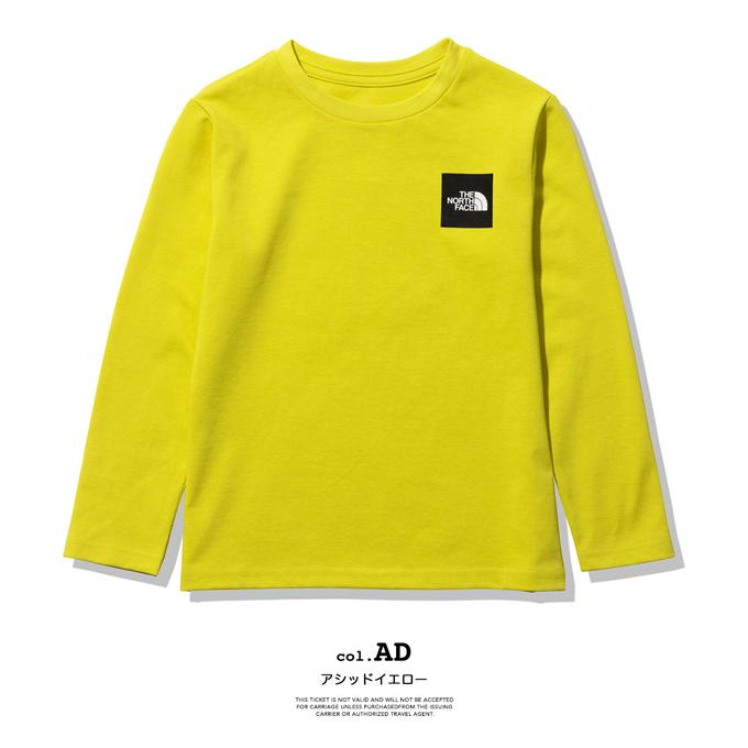 【SALE!!】 THE NORTH FACE ザ ノースフェイス キッズ L/S Small Square Logo Tee ロングスリーブ スモール スクエアロゴ ティー NTJ32250｜jeansstation｜09