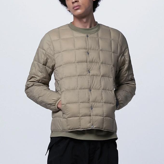 TAION（タイオン） MEN ベーシック クルーネック ボタン インナー