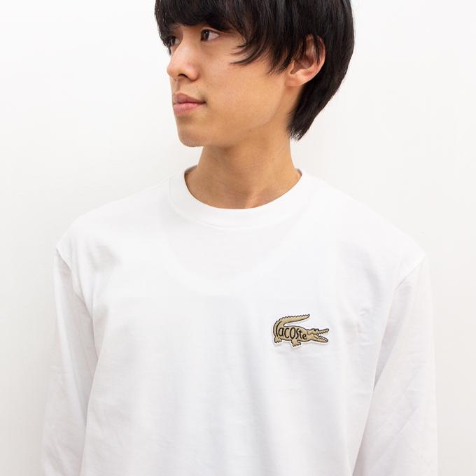 クーポン発行 Lacoste カラークロコダイルパッチ刺繍入り長袖tシャツ 3色 在庫残りわずか Shzuni Com