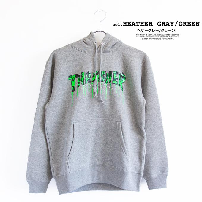 THRASHER（スラッシャー） 【SALE!!】 BLOOD DRIP HOODIE SWEAT PARKA