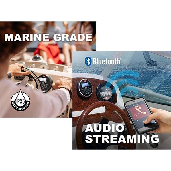 BOSS 防水オーディオ マリンゲージ 3インチゲージホール マウント Bluetooth接続 USBメモリ 国内発送 在庫有 水上オートバイ